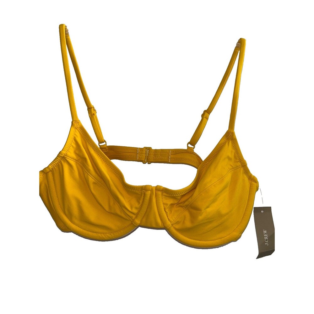 J. Crew Yellow Underwire Bikini Top